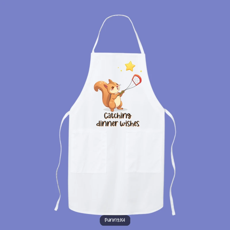 Funny Squirrel Chef Apron - Ambitious Kitchen Wear, Perfect Funny Gift for Dreamer Cooks