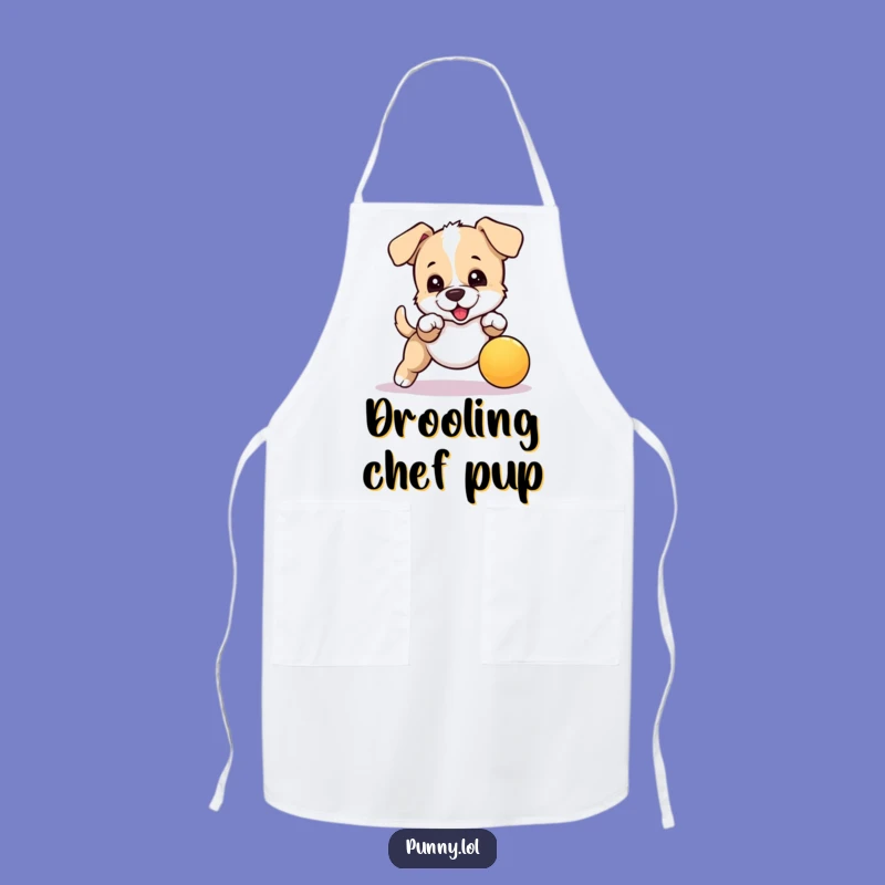 Funny Bouncing Puppy Apron: Cook with Playful Energy