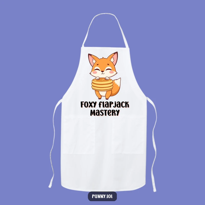 Funny Chef Fox Pancake Apron: Hilarious Kitchen Accessory Gift