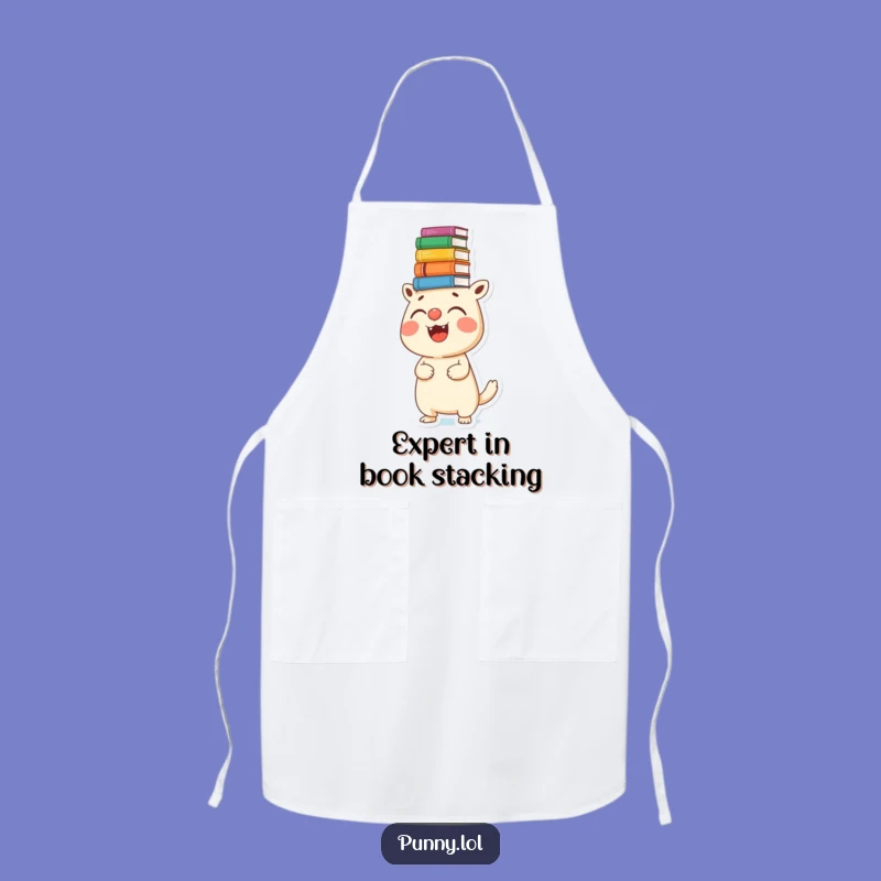 Funny Bookworm Apron - Kitchen Fun for the Creative Cook, Humorous Gift