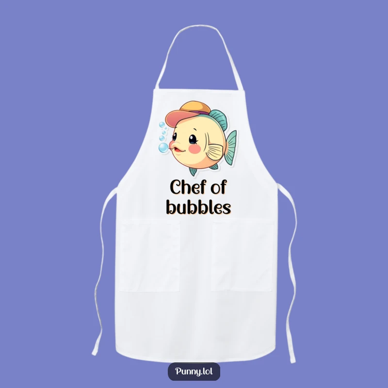 Funny Fish Hat Apron: Cook Up Laughter with a Bubbling Friend Gift