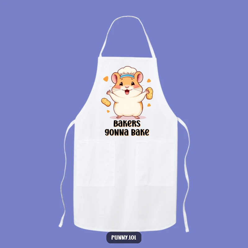 Funny Hamster Chef Apron: Cook with Adorable Flair and Protection!