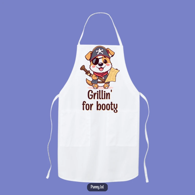 Funny Pirate Dog Apron: Cook Up a Storm of Laughs