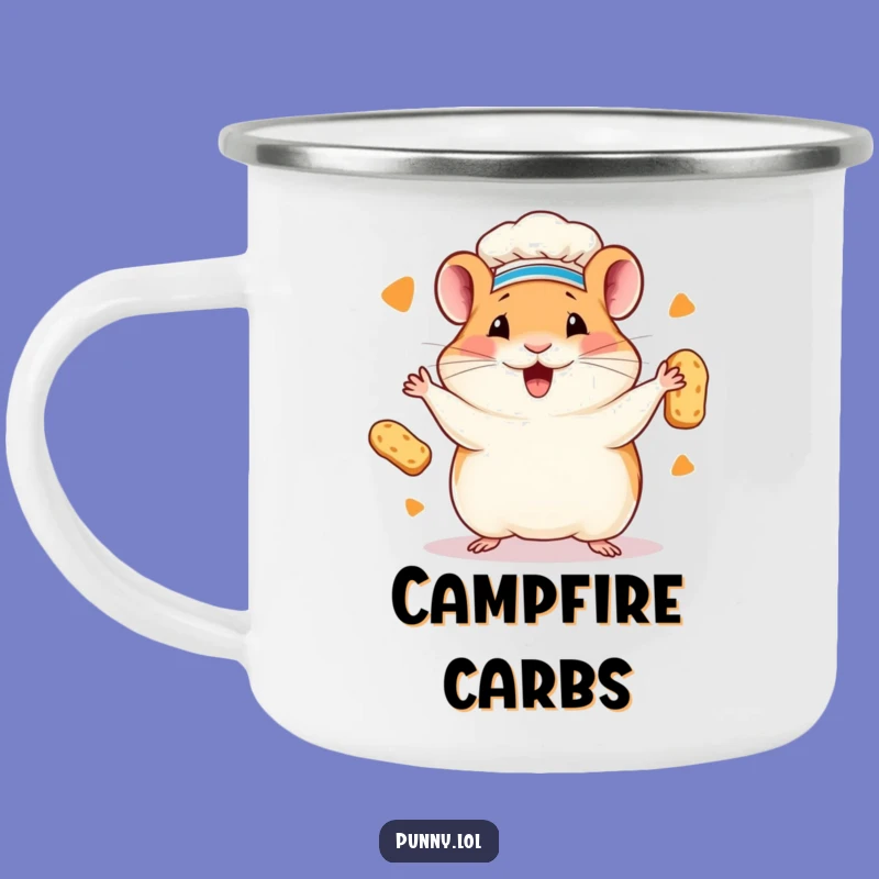 Funny Hamster Chef Camping Mug: Your Hilarious Baking Companion!