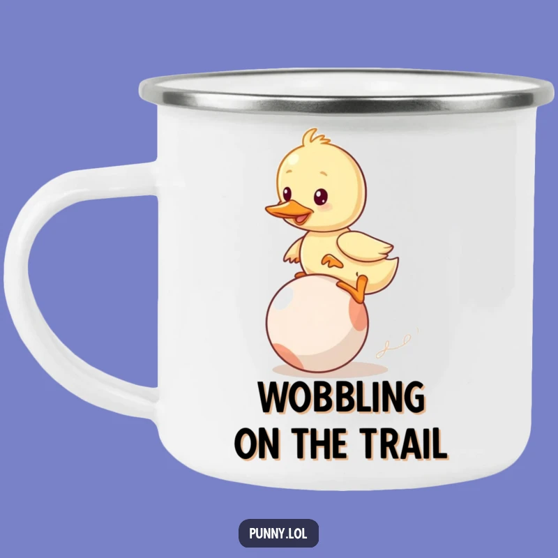 Funny Duckling Campfire Mug: Outdoor Adventures with Comical Effort
