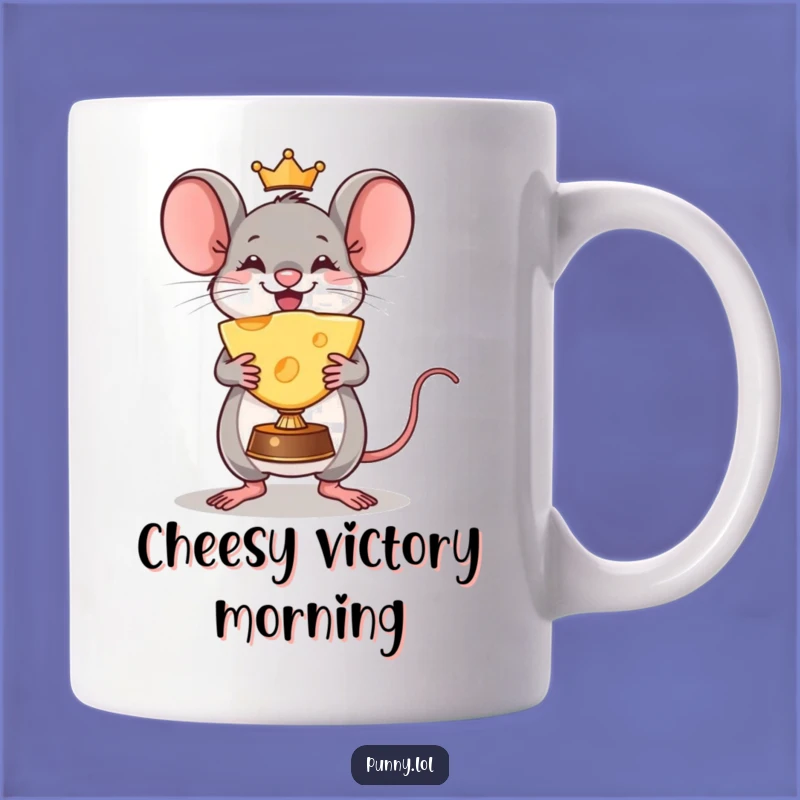 Funny Mouse Cheese Trophy Mug: Celebrate Victories with This Hilarious Gift