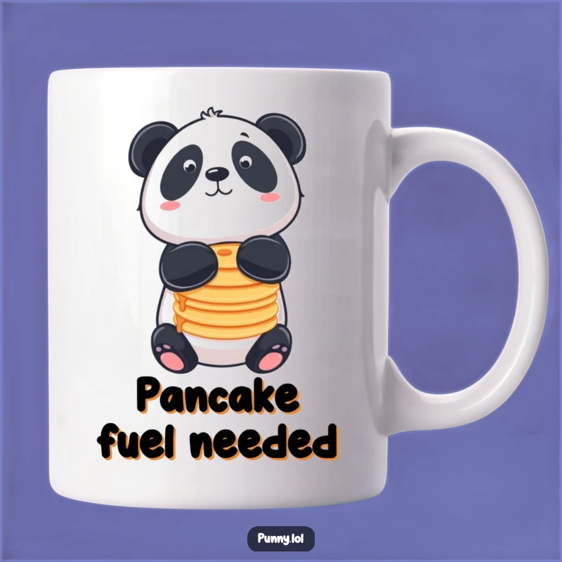 Funny Panda Pancake Mug: Breakfast Bliss for Panda Lovers