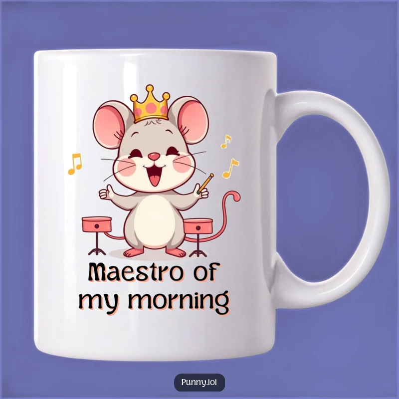 Funny Mouse Maestro Mug: Hilarious Conductor Gift for Music Lovers