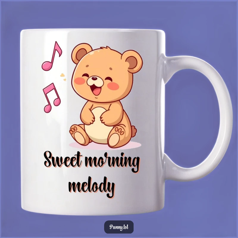 Funny Bear Cub Musical Note Mug: A Joyful Gift for Music Lovers