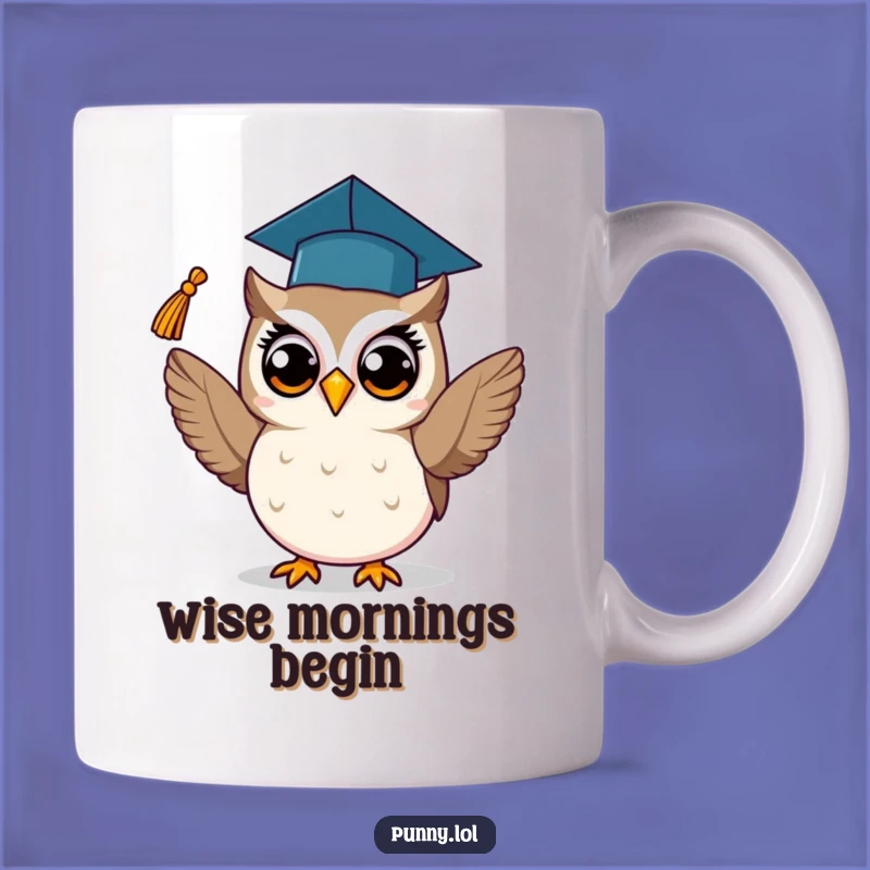 Funny Graduation Owl Mug: Celebrate Achievements with Hoot-tastic Humor