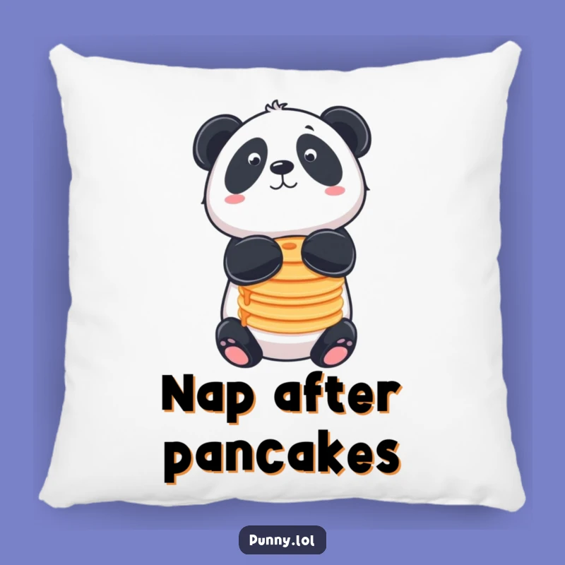 Cuddle Up with Pancakes: Funny Panda Pillow