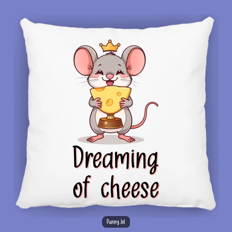 Funny Mouse Cheese Trophy Pillow: Cozy Comfort for Your Triumphant Moments