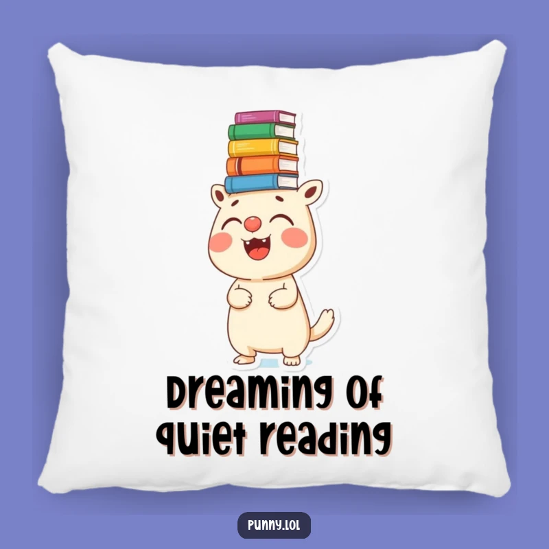 Funny Creature Book Balance Pillow - Comfy Lumbar Support, Funny Decor Gift