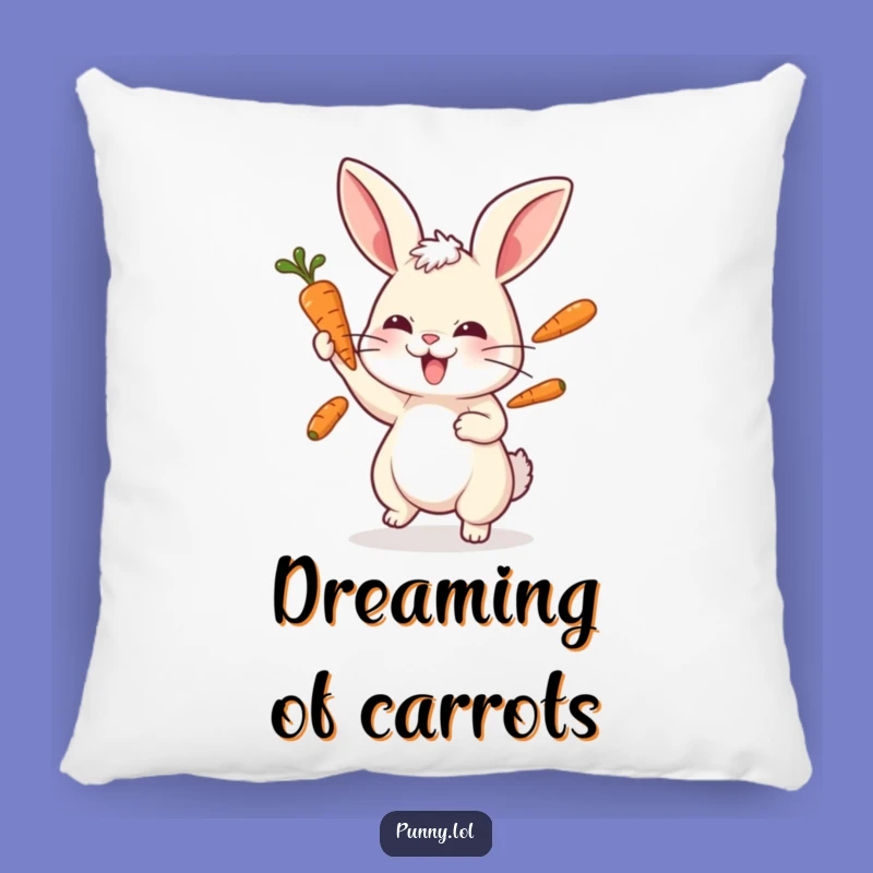 Funny Playful Rabbit Juggling Pillow - Comfy & Hilarious Bunny Decor