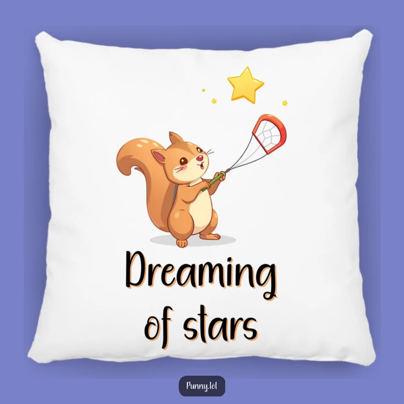 Funny Squirrel Star Pillow - Soft & Whimsical Home Decor, Wonderful Funny Gift for Dreamers