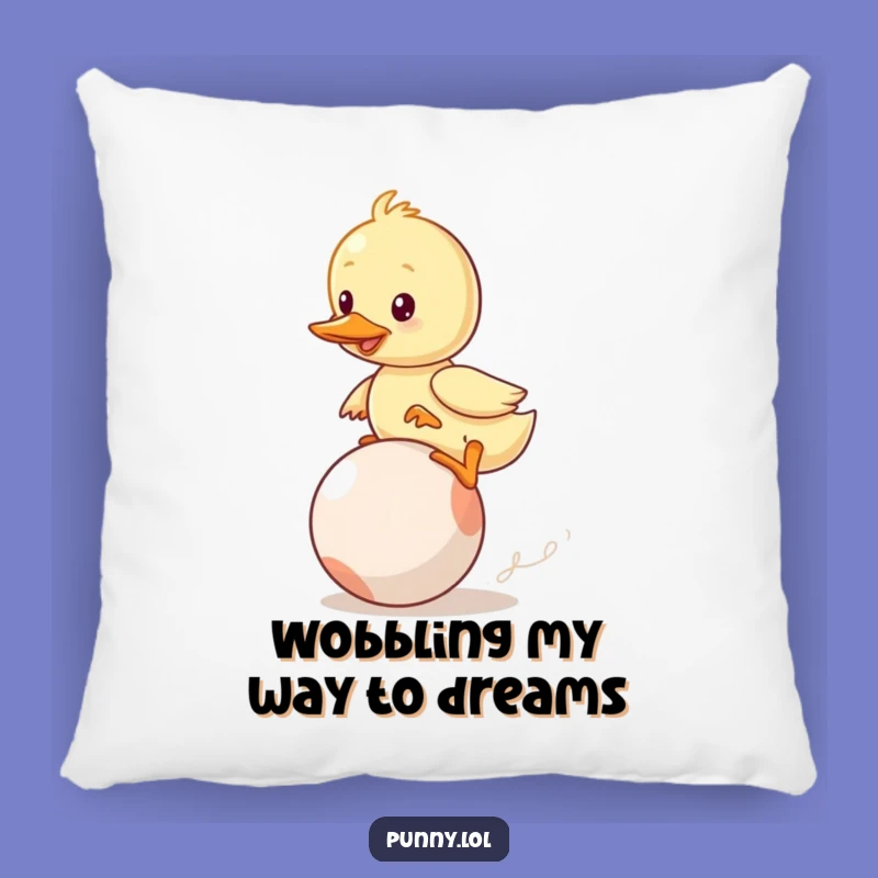 Funny Duckling Wobble Pillow: Cozy Comfort with a Hilarious Comical Twist