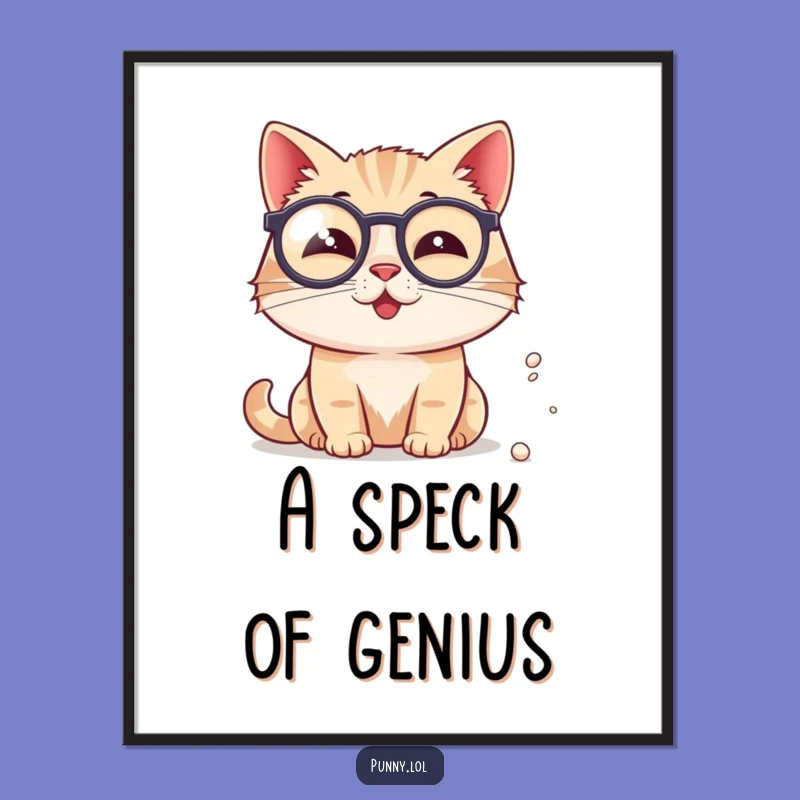 Funny Cat Scientist Digital Print - Instant Dapper Wall Art, Perfect Printable Funny Gift