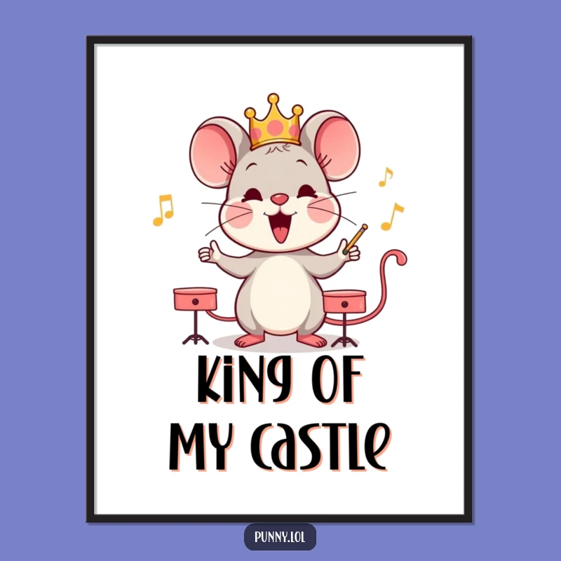 Funny Mouse Orchestra Digital Art: Instant Musical Decor Download