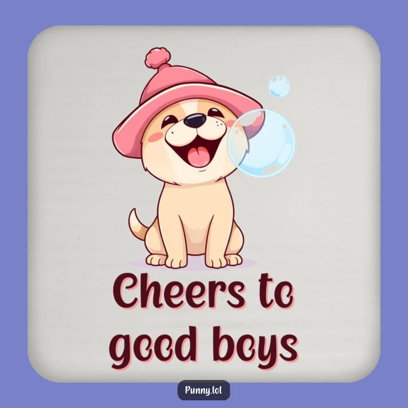 Funny Dog Bubble Coasters: Protect Surfaces with Playful Pup Art, Perfect Gift Set