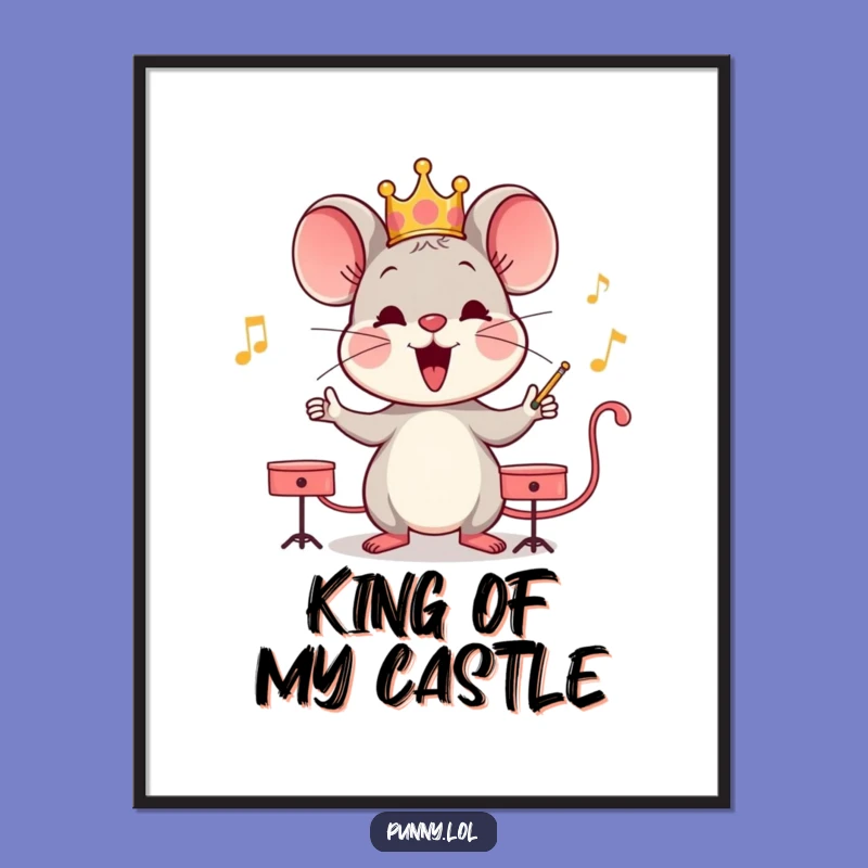 Funny Mouse Orchestra Poster: Hilarious Music Room Wall Art Gift