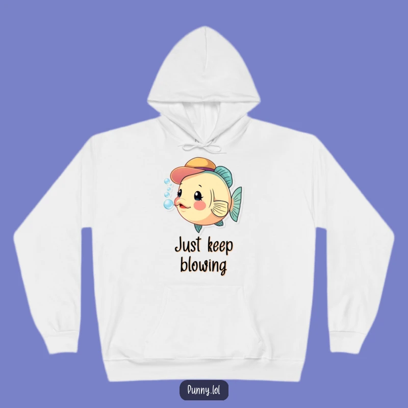 Funny Fish Hat Hoodie: Cozy Comfort with a Curious Bubbling Friend Gift