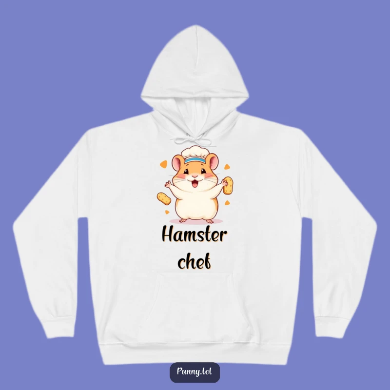 Funny Hamster Chef Hoodie: Cozy Comfort for Petite Bakers!