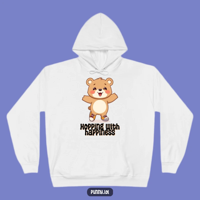 Funny Bear Cub Mismatched Shoes Hoodie: Cozy Up with Comical Joy