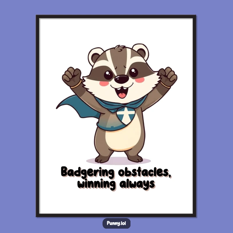 Free Printable Badger Art: Heroic Downloadable Decor for a Bold Statement