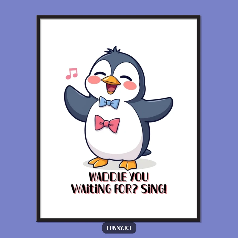 Free Printable Penguin Art: Whimsical Downloadable Decor for a Theatrical Touch