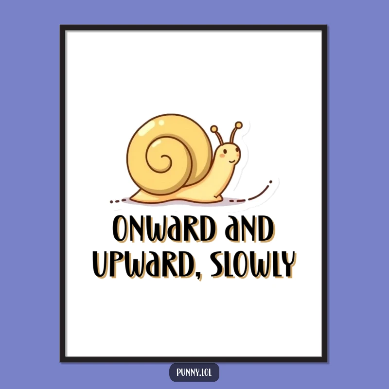 Free Printable Wall Art: Funny Snail Word Trail, Hilarious Downloadable Decor