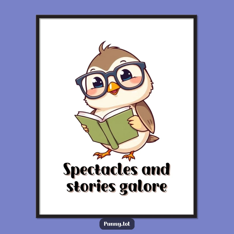 Free Printable Wall Art: Giggling Chickadee Scholar Humorous Downloadable Decor