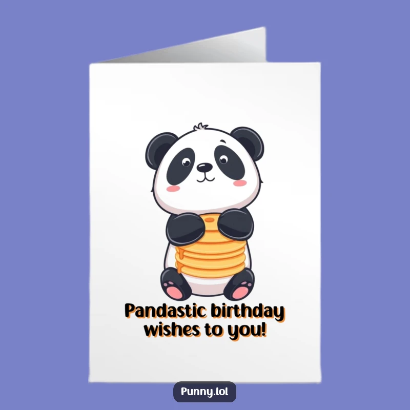 Free Printable Birthday Card: Panda Pancakes - Hilarious Treat!