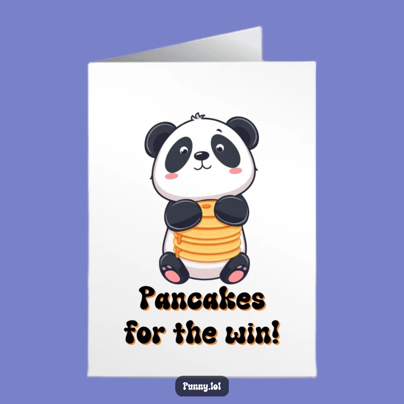 Free Printable Congrats Card: Panda Pancakes - Stacked Success!