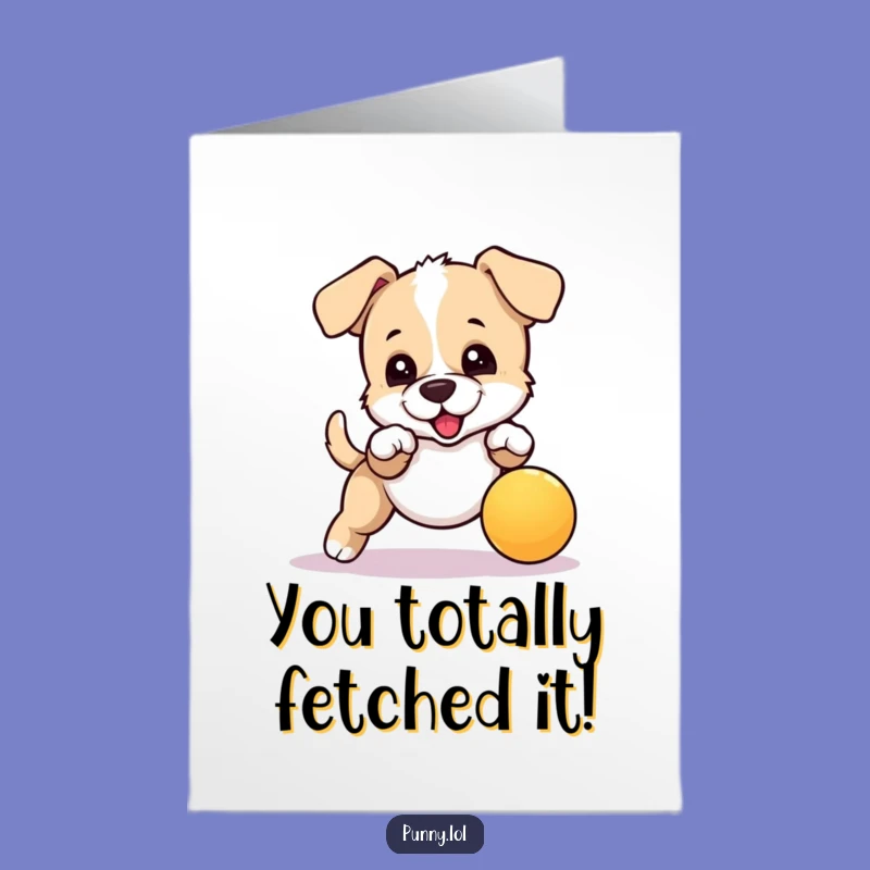 Free Printable Congrats Card: Energetic Puppy, Big Win Gift, Downloadable Celebration