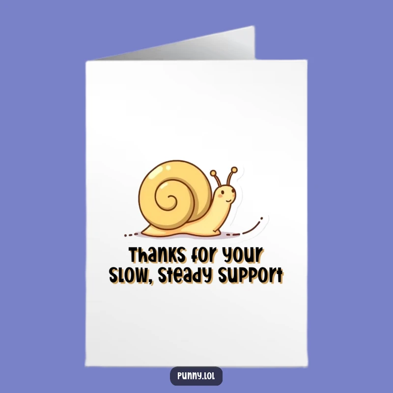 Free Printable Thank You Card: Snail Word Trail, Funny Downloadable Appreciation Gift