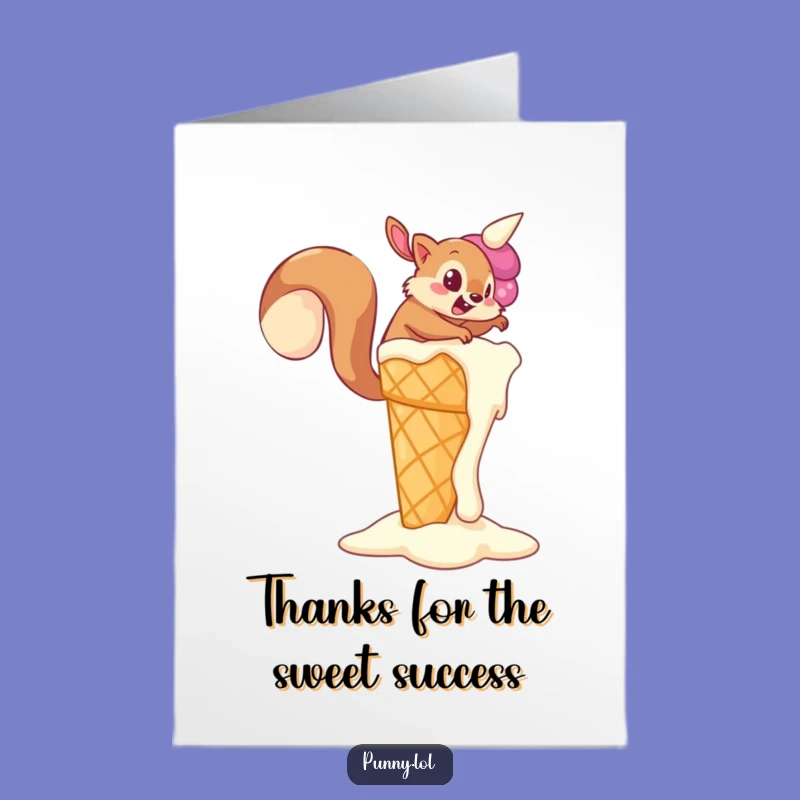 Free Printable Thank You Card: Squirrel's Sweet Effort, Hilarious Downloadable Gift!