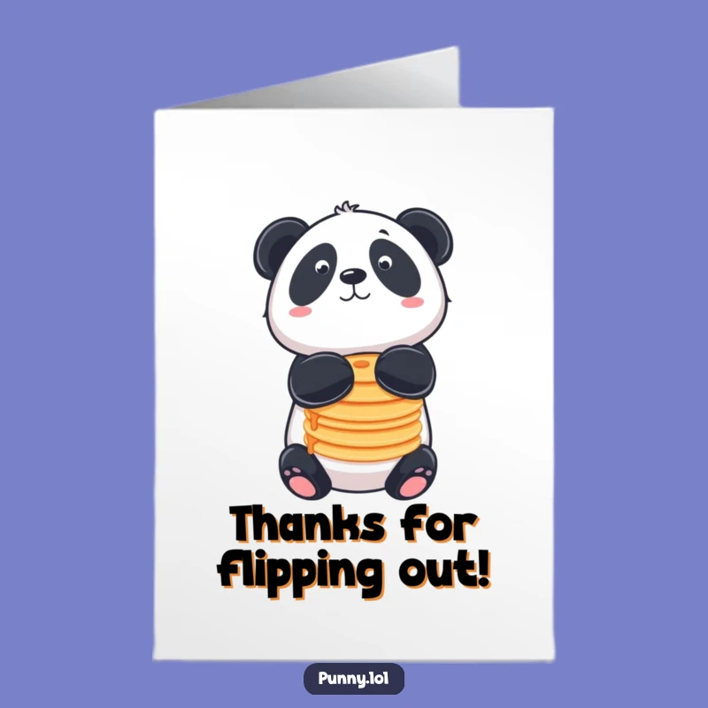 Free Printable Thank You Card: Panda Pancakes - Grateful Feast!