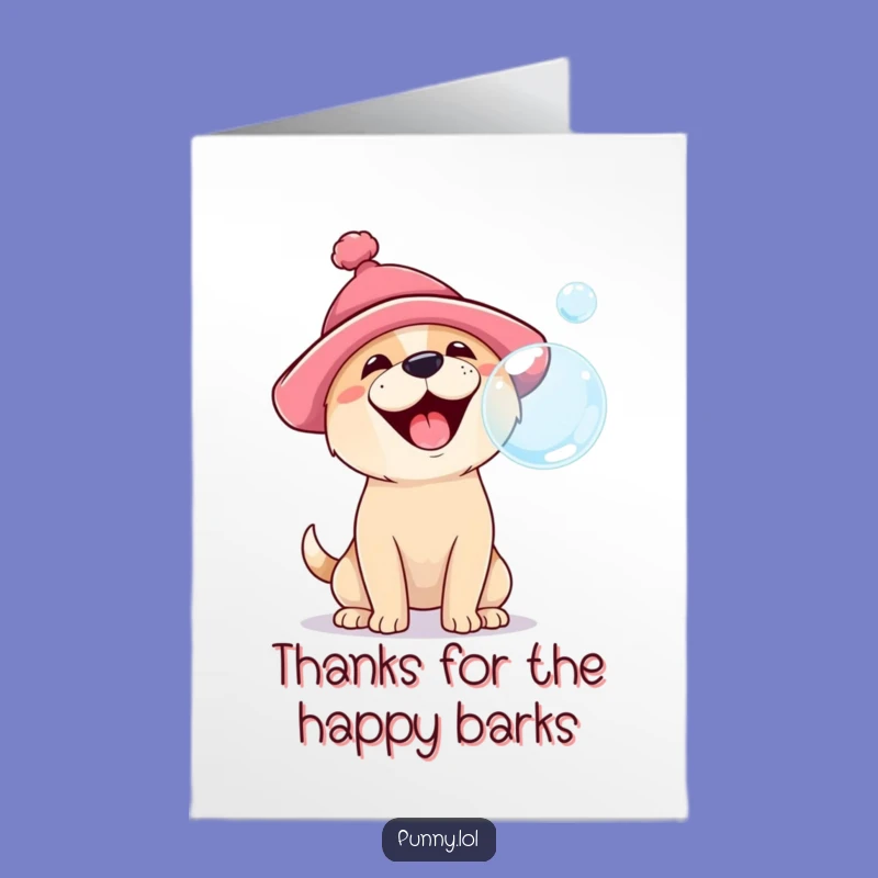 Free Printable Dog Thank You Card: Adorable Downloadable Gift for Gratitude
