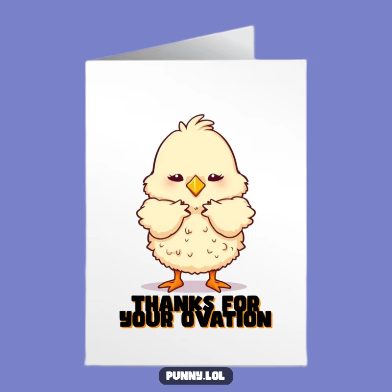 Free Printable Chick Thank You Card: Bow of Gratitude Downloadable