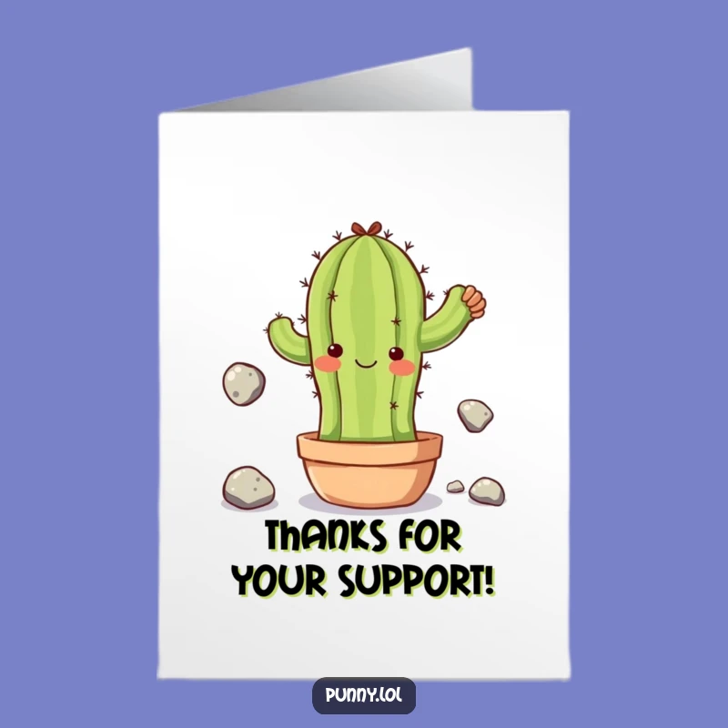 Free Printable Thank You Card: Cactus Says Thanks, a Funny Downloadable Gift