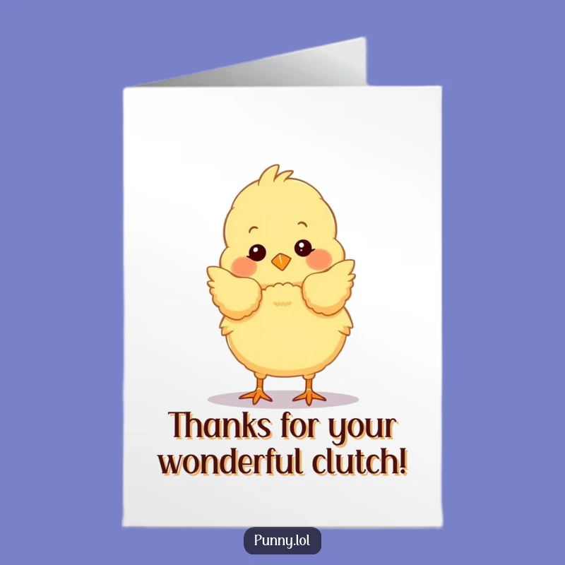Free Printable Thank You Card: Cute Chick Bow For A Funny Downloadable Gift