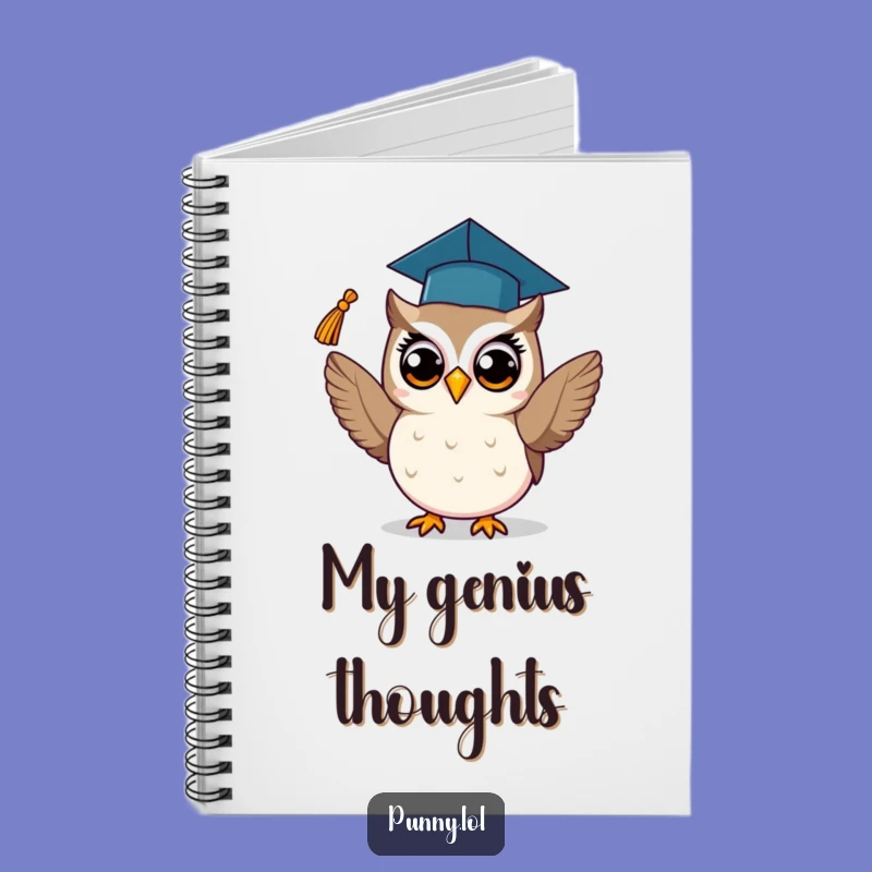 Funny Graduation Owl Notebook: Chart Your Future Success