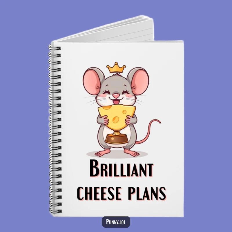 Funny Mouse Cheese Trophy Notebook: Record Your Victories and Ideas