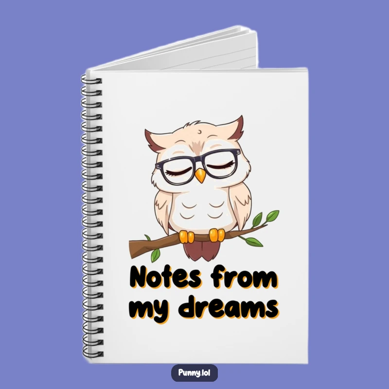 Funny Sleepy Owl Notebook - Jot Down Your Wise (and Sleepy) Ideas!