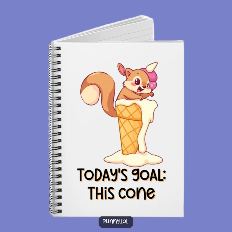 Funny Squirrel Adventure Notebook: Jot Down Your Goals! A Nutty Funny Gift for Planners.