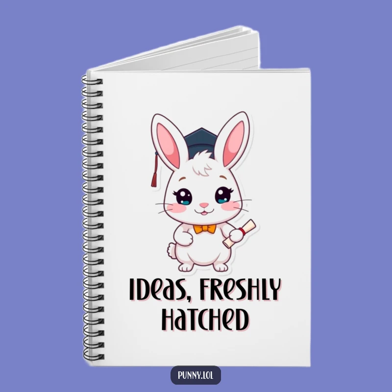 Funny Graduation Rabbit Notebook: Scholar's Journal for Success, Ideal Funny Gift