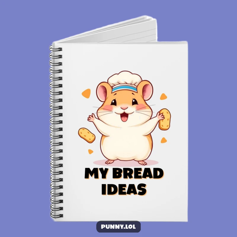 Funny Hamster Chef Notebook: Jot Down Your Baking Ideas with Charm!