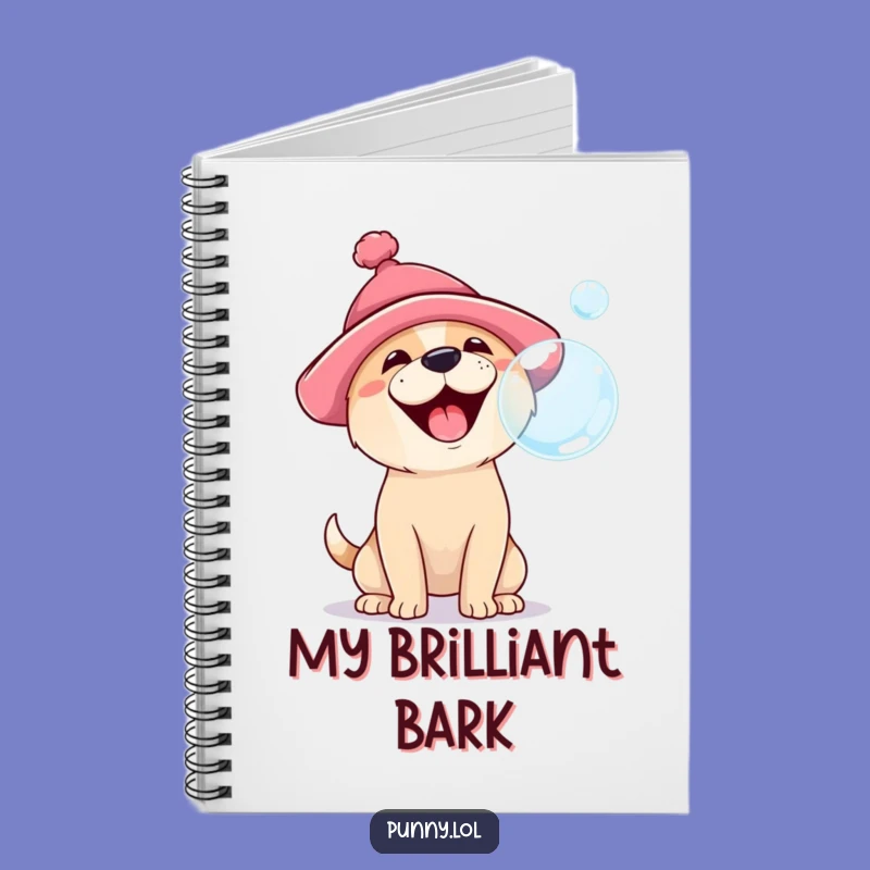 Funny Dog Bubble Notebook: Jot Down Ideas with Barking Fun, Perfect Gift