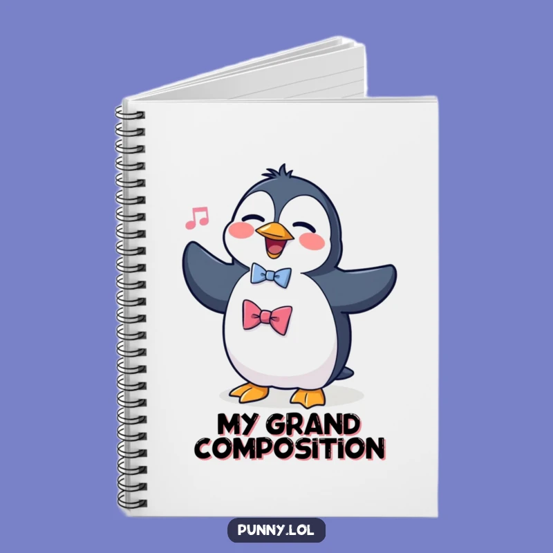 Funny Penguin Opera Notebook: Jot Down Ideas with Dramatic Flair, Perfect Gift