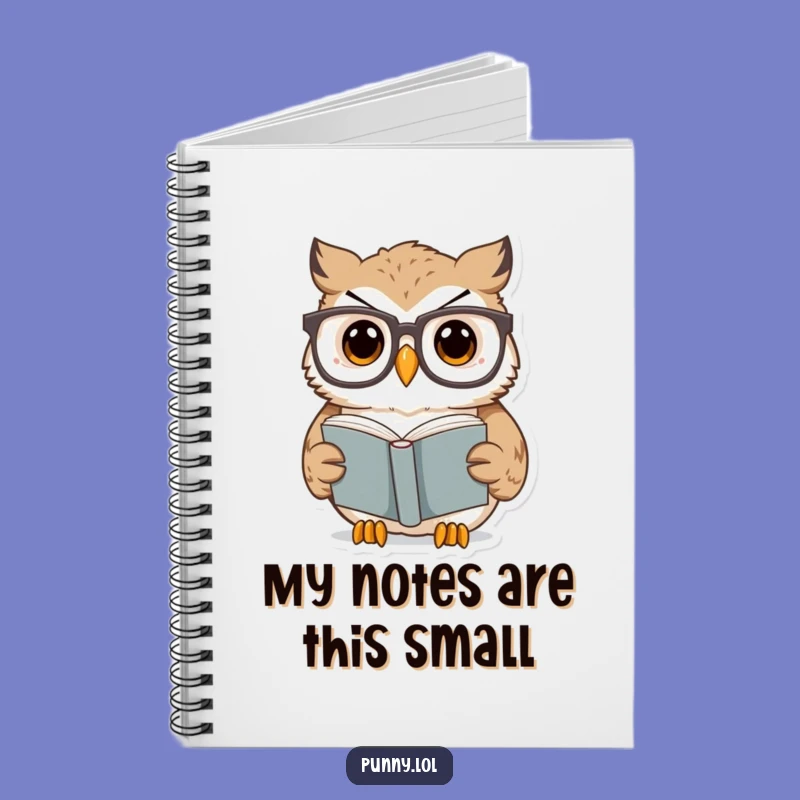 Funny Owl Study Notebook: Jot Down Surprises! A Clever Funny Gift for Note-Takers.